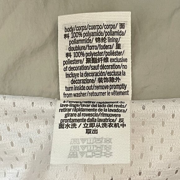 Victoria's Secret Pink XS X Jacket Windbreaker White Black Logo - Picture 5 of 5